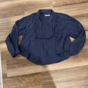 Free people v neck balloon sleeve